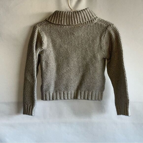 Kid's Baby B'Gosh Grey Knit Cardigan Sweater - Picture 6 of 8